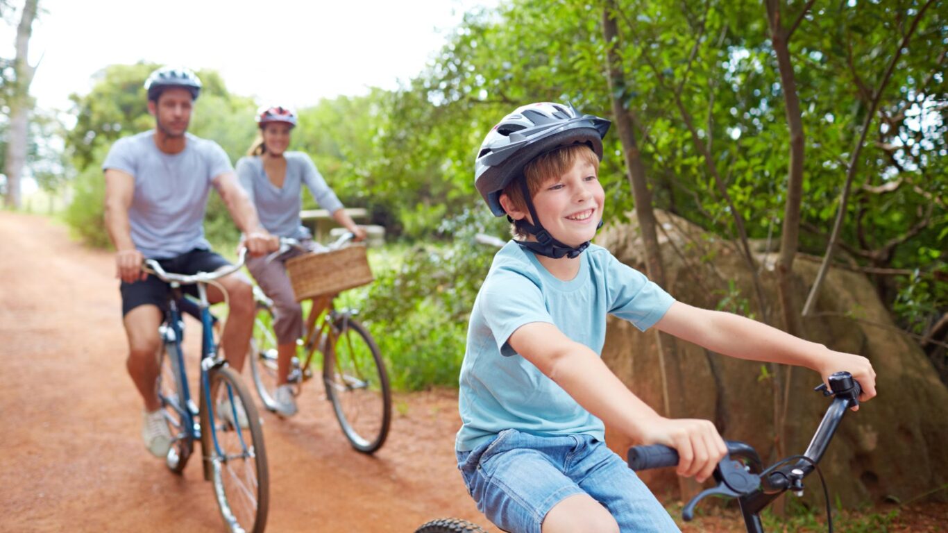 family cycling day out