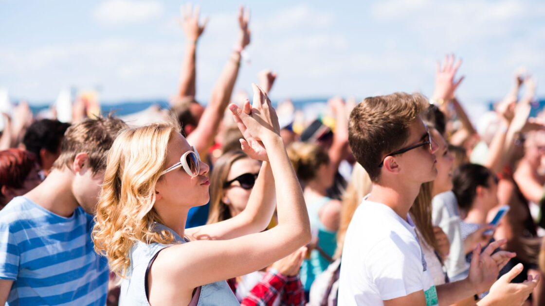 outdoor festival stock