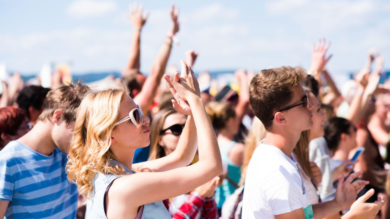 outdoor festival stock